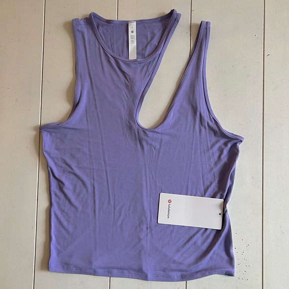 NEW lululemon Shoulder Cutout Yoga Tank Slim Fit Waist Length - Picture 8 of 8